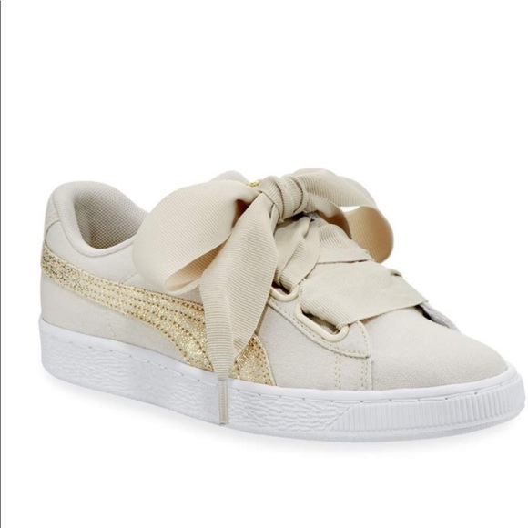 puma basket heart canvas wn's